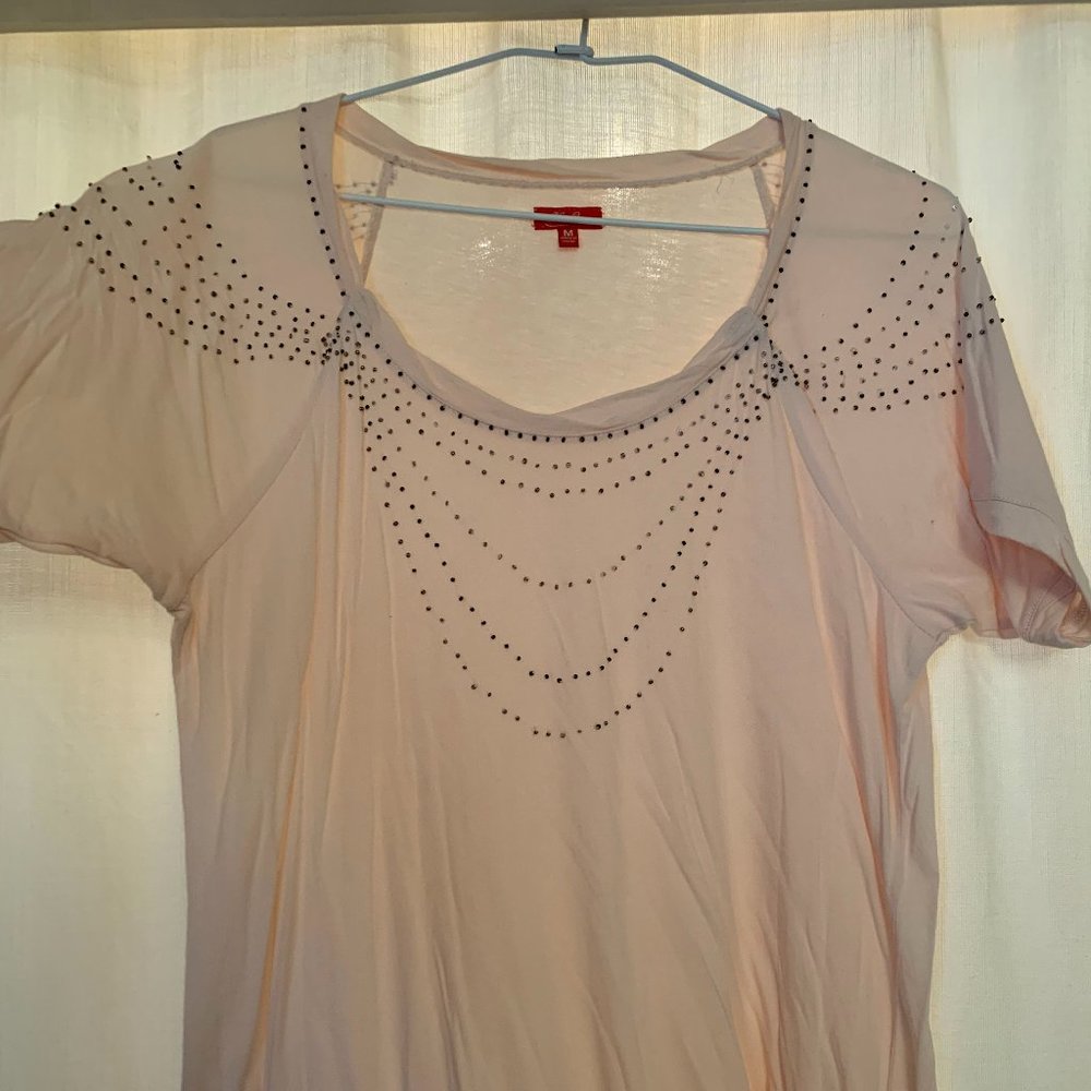 Beaded Pink T-Shirt